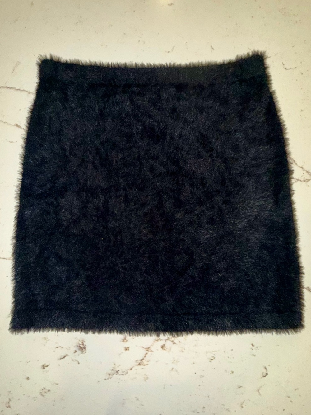 NWT J.Crew Black Faux Fur Mini Skirt M Style BY148